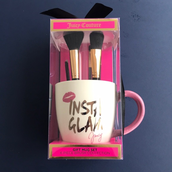 Juicy Couture Other - Juicy couture gift mug set 6pcs brush collection